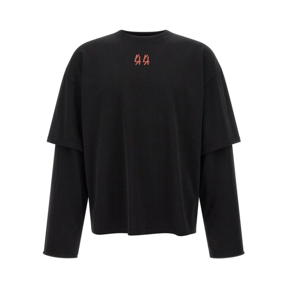 44 Label Group Black Cotton Men's T-Shirt